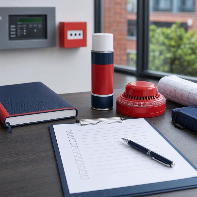 Fire alarm maintenance checklist and inspection equipment